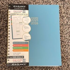 At-A-Glance Academic Baby Blue monthly/weekly Office Planner